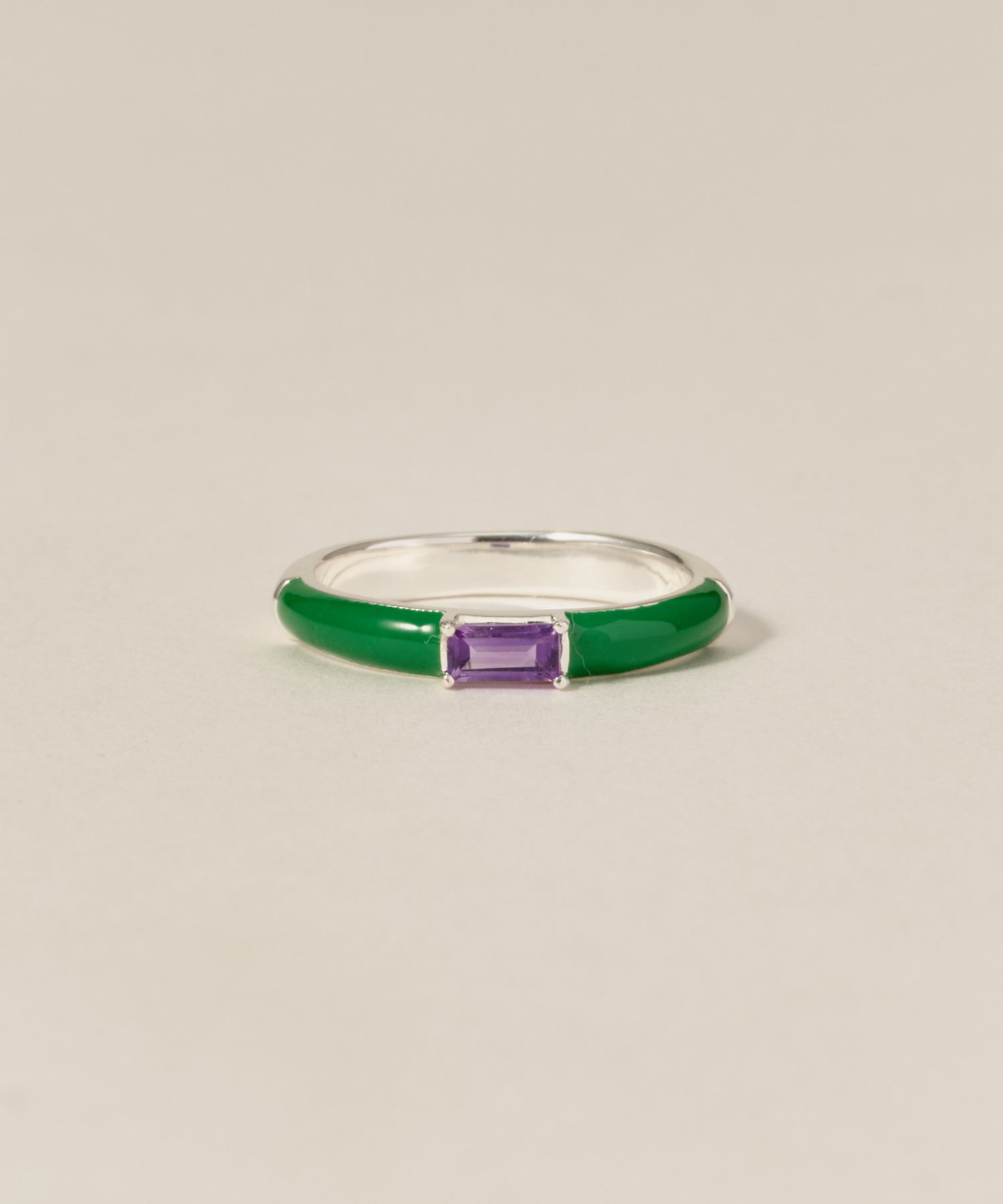 Baguette Enamel Ring［Silver925］ | 大人のための毎日使えるリング 