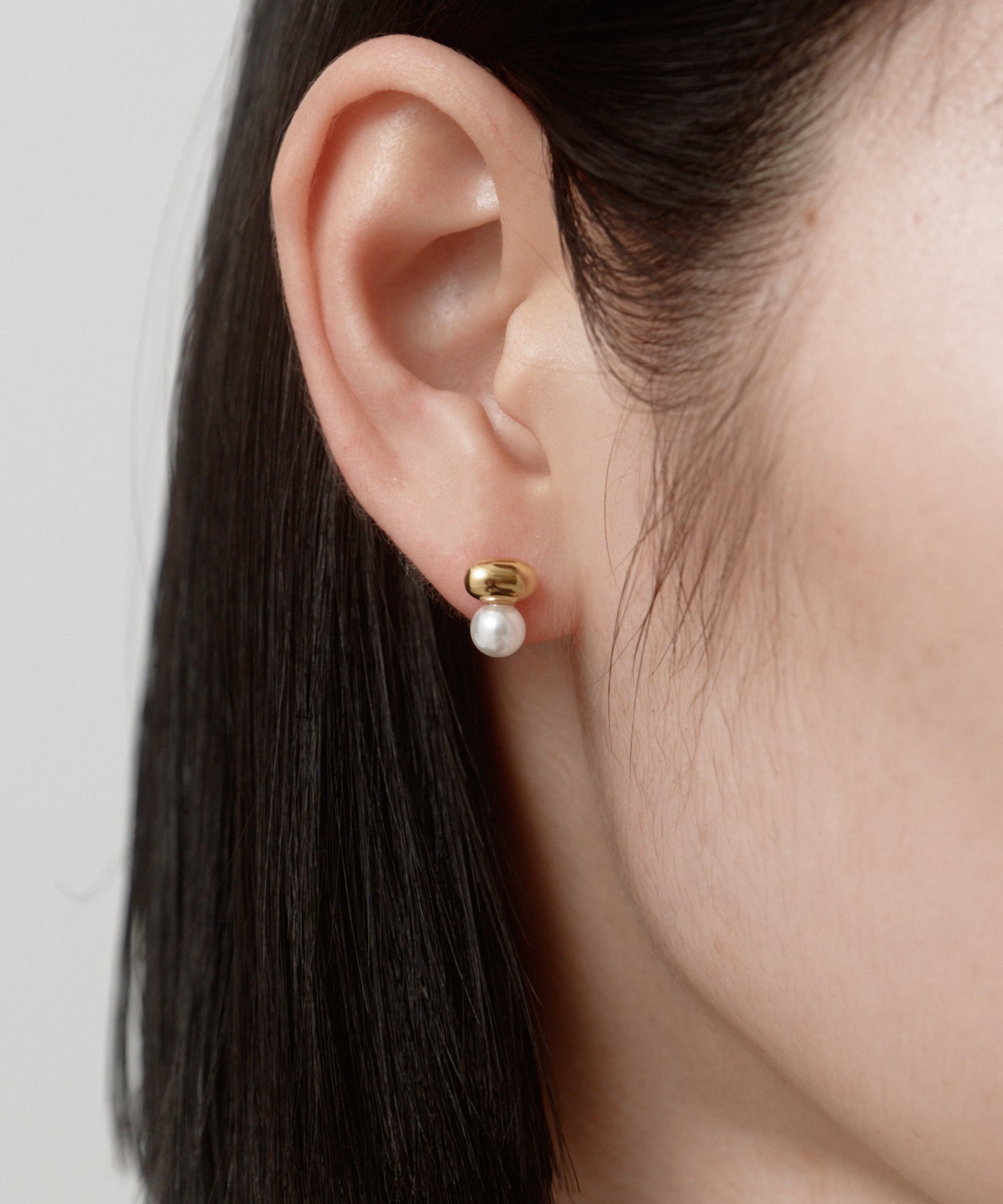 Beans Pearl Pierce［Stainless］ | 大人のための毎日使えるピアス通販