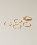 Deformed Narrow Rings 5 set