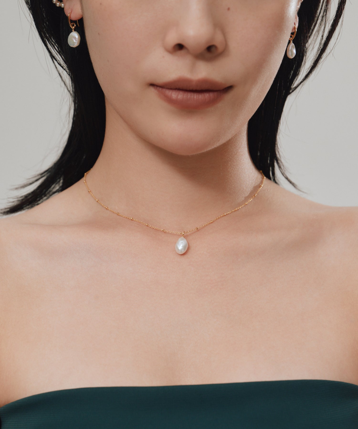 Drop Pearl Necklace［Silver925］ | 大人のためのネックレス通販 