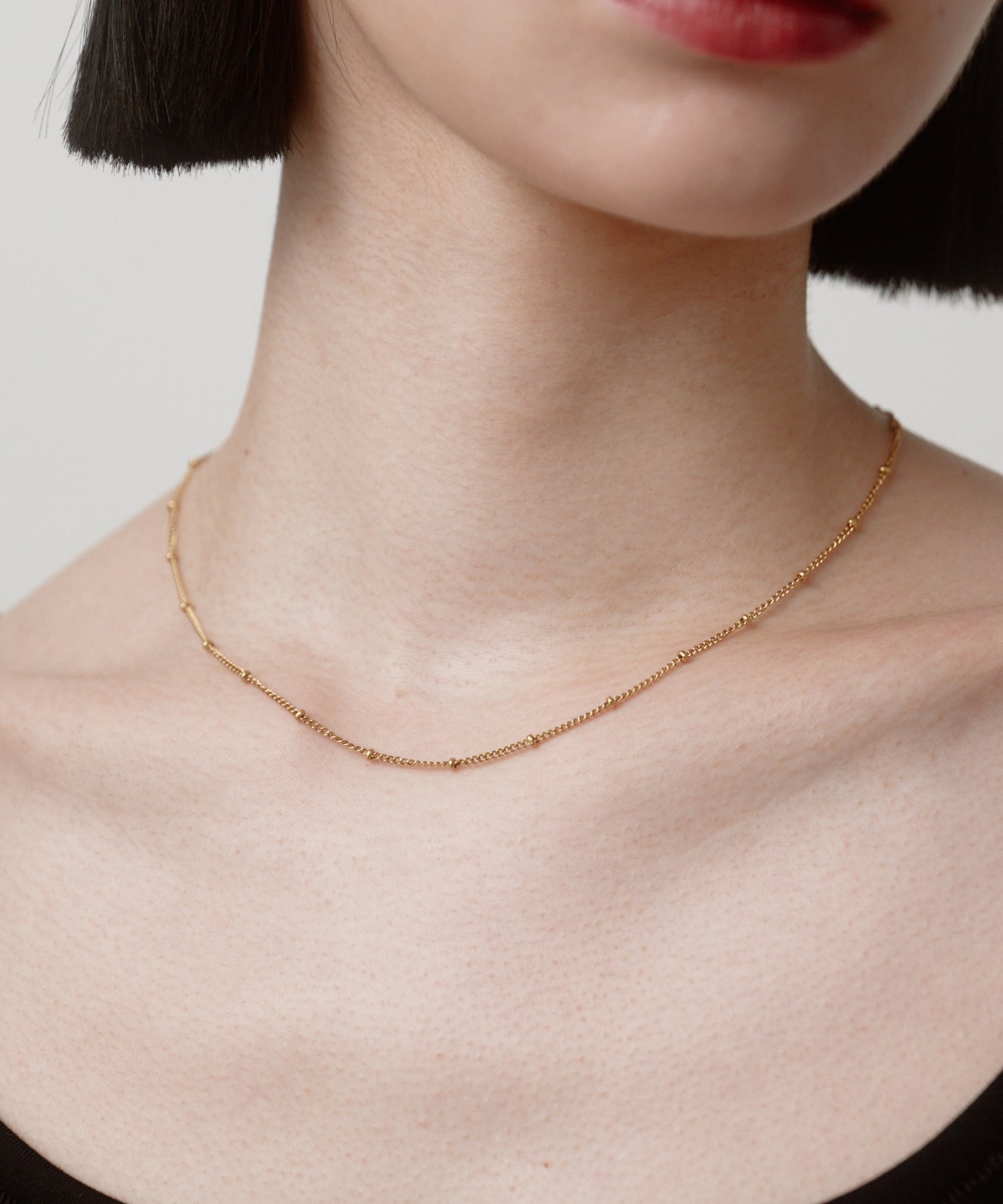 Glitter Chain Necklace［Stainless］ | 大人の毎日使えるネックレス