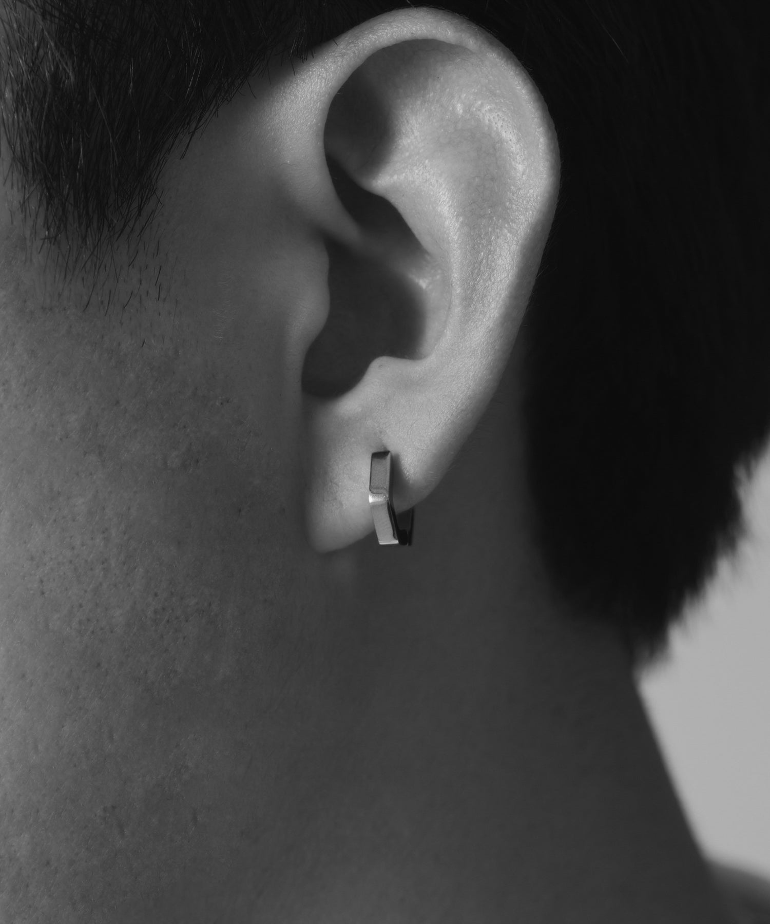 Hinged Hexagon Hoop Pierce［Stainless］ | 大人のメンズピアス通販