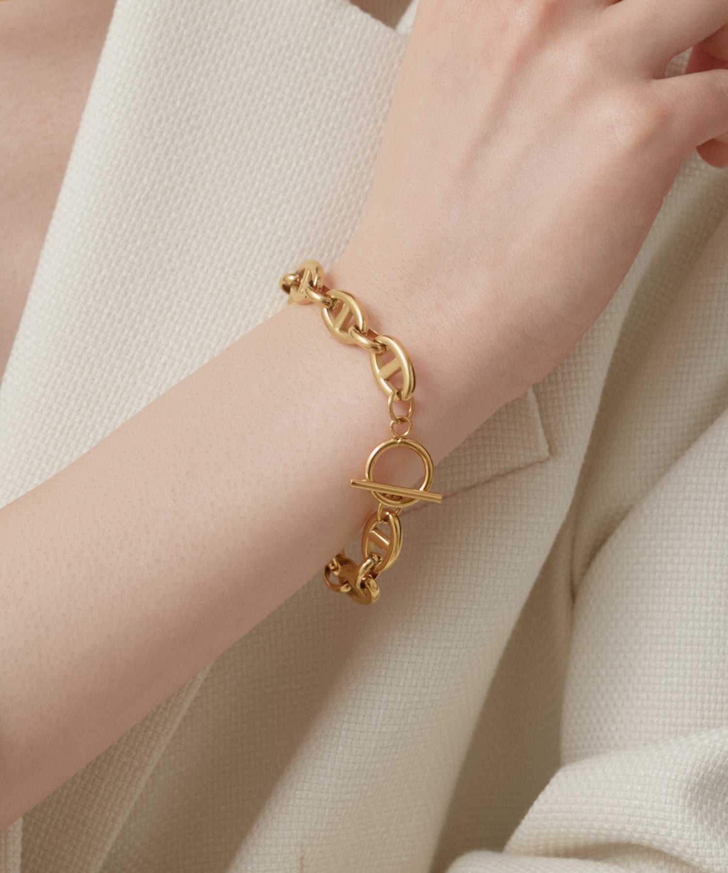 Marina Chain Bracelet［Stainless］ | 大人の毎日使えるブレスレット