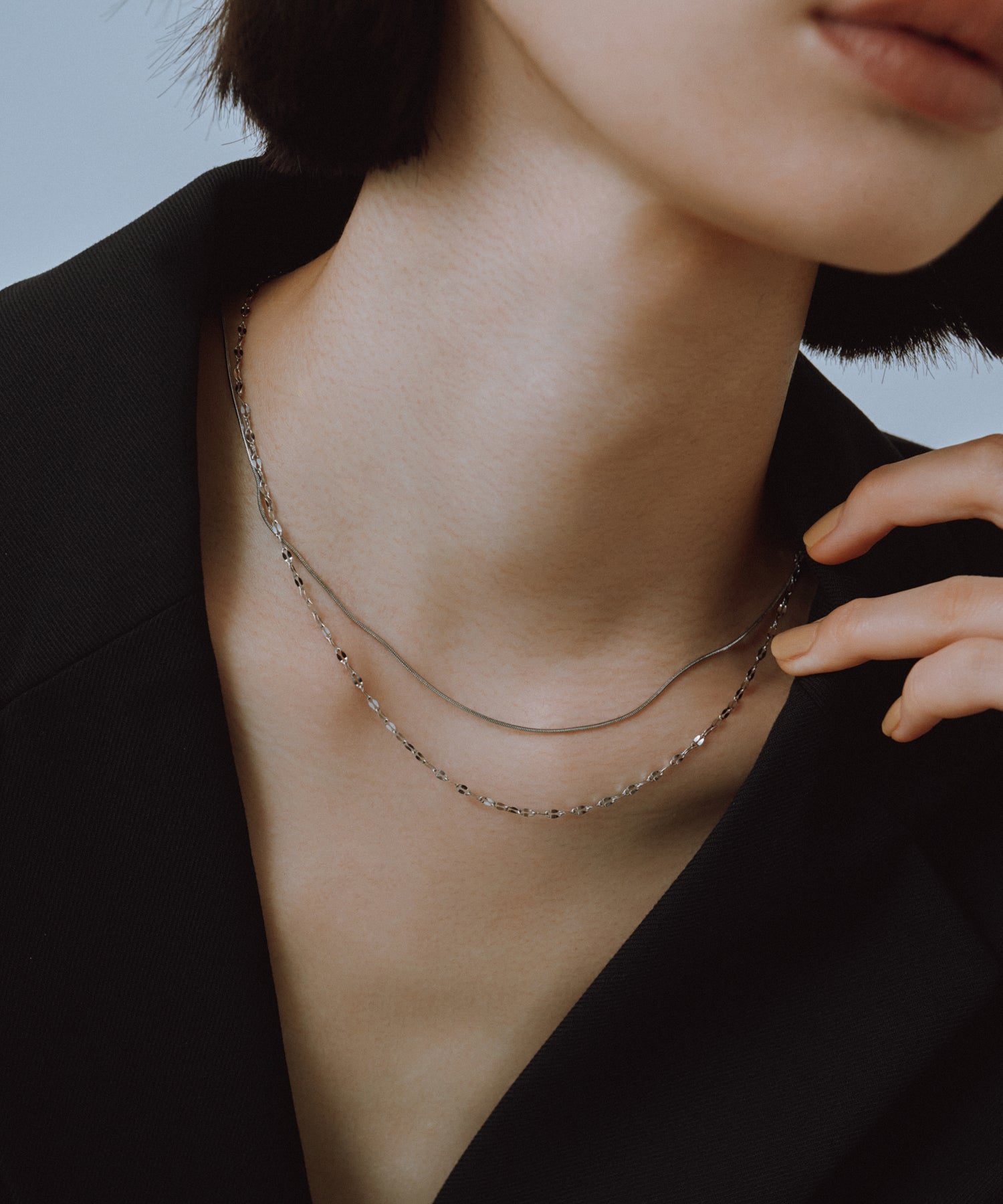 アクセサリー herlipto Petale Chain Necklace Petal & Round Chain Necklace［Stainless］ | 大人のネックレス通販