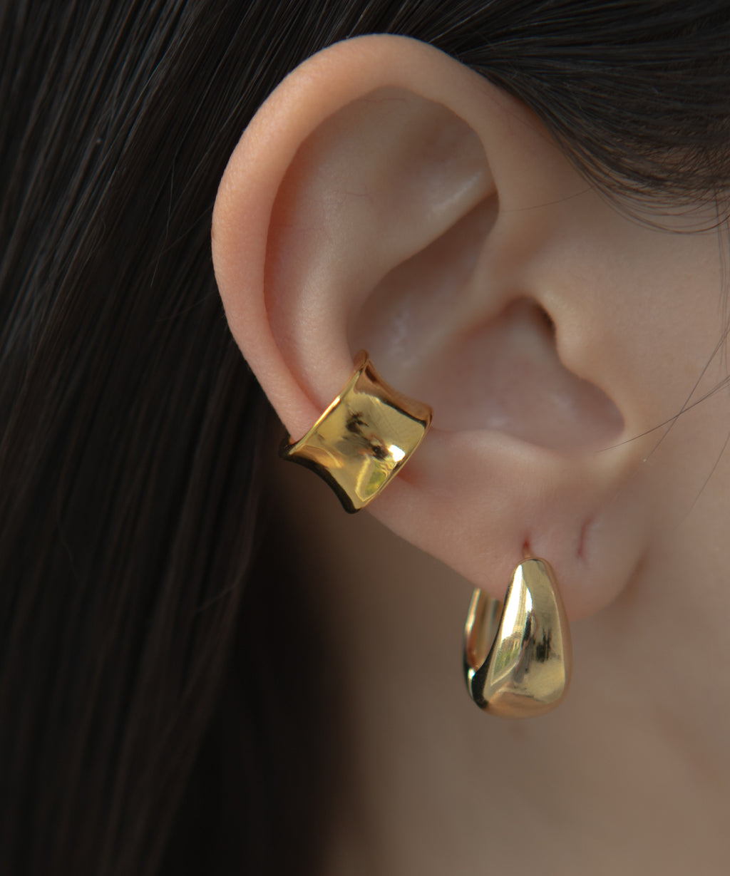 Round Ear Cuff Pierce - ピアス