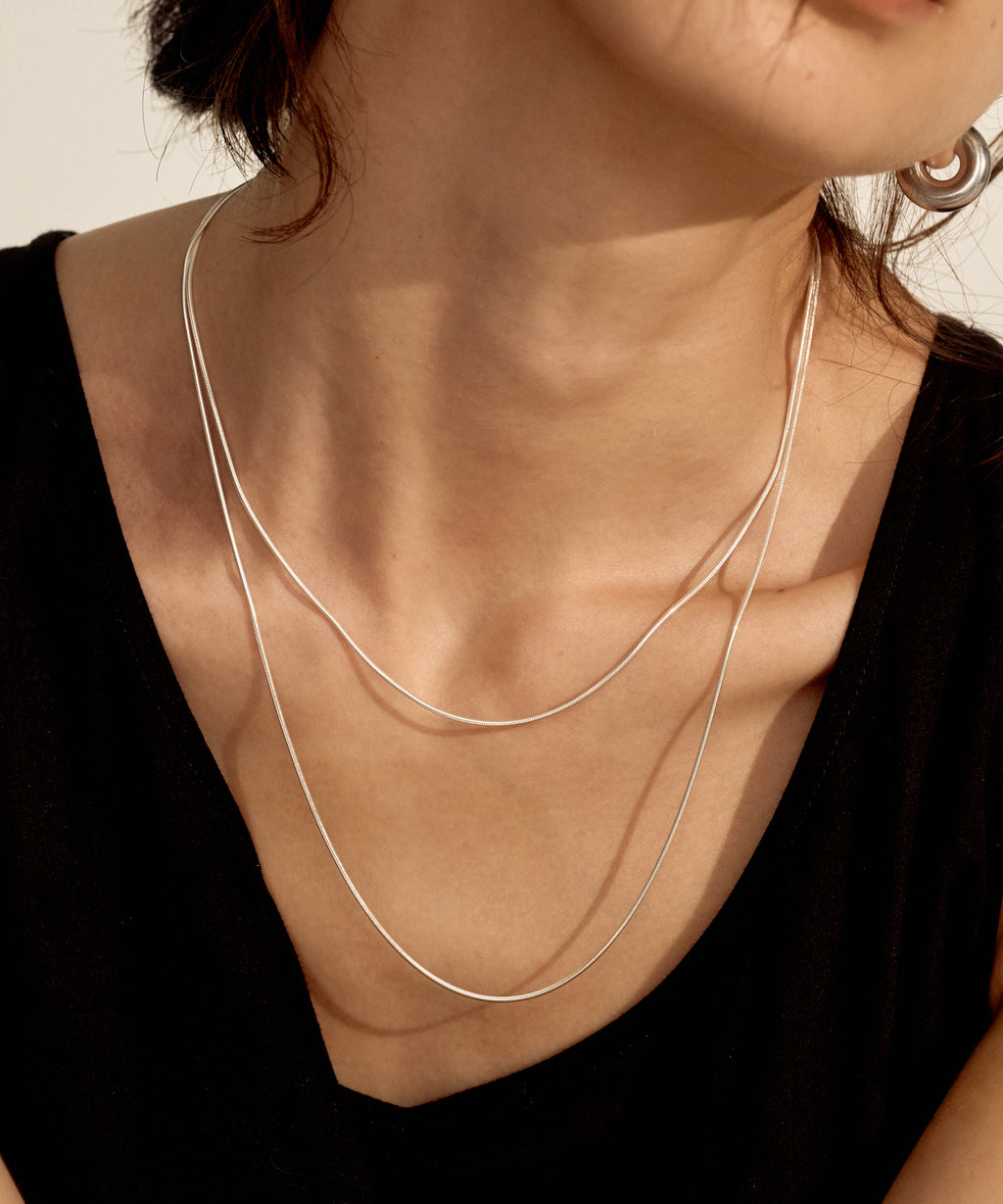 Simple Narrow Necklace［Silver925］ | 大人のプチプラネックレス通販