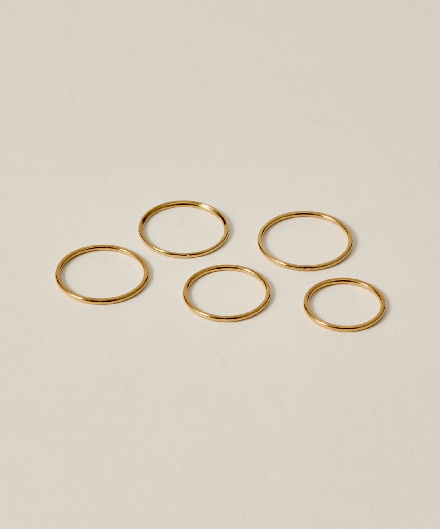 Thin Ring 5 set［Stainless］ | 大人のための毎日使えるリング通販