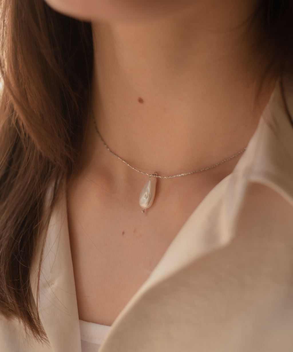 Drop Pearl Necklace | 感度の高い大人のプチプラネックレス通販