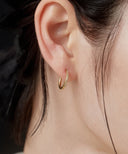 CZ Hinged Hoop Pierce［Stainless］