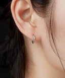 CZ Hinged Hoop Pierce［Stainless］