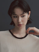 Thin Oval Link Chain Necklace［Stainless］