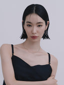 Thin Gourmette Chain Necklace［Stainless］