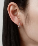 CZ Hinged Hoop Pierce［Stainless］
