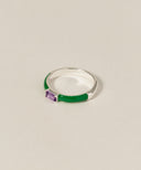 Baguette Enamel Ring［Silver925］