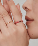 Baguette Enamel Ring［Silver925］