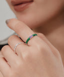 Baguette Enamel Ring［Silver925］