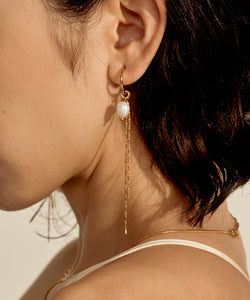 Baroque Pearl Chain Earring