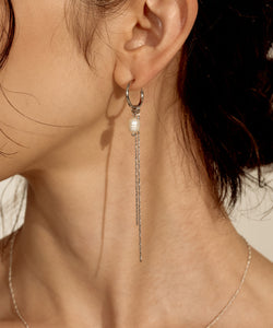 Baroque Pearl Chain Earring