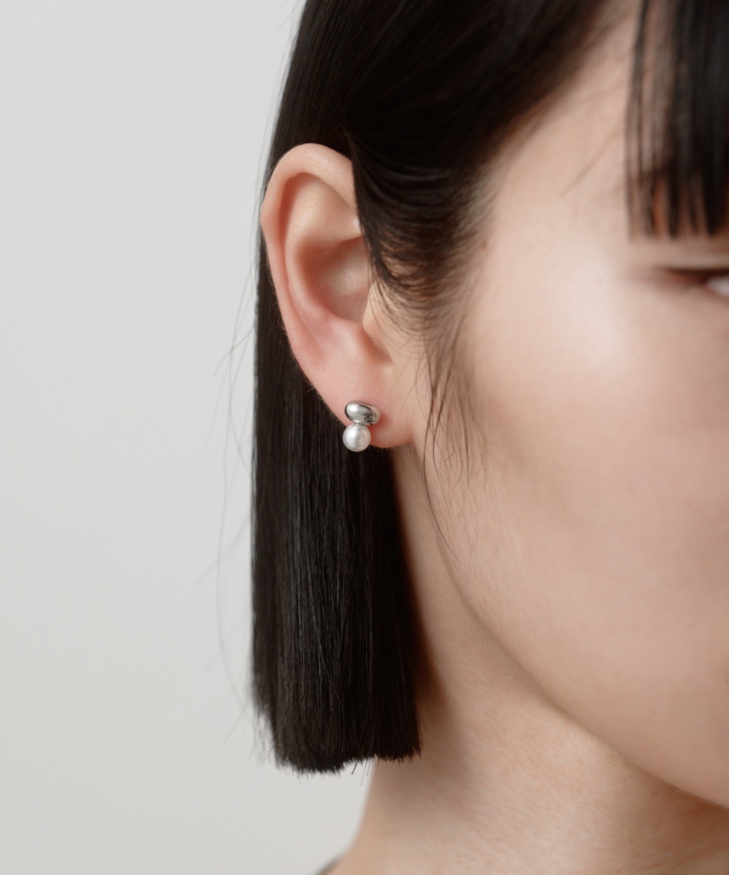 Beans Pearl Pierce［Stainless］ | 大人のための毎日使えるピアス通販