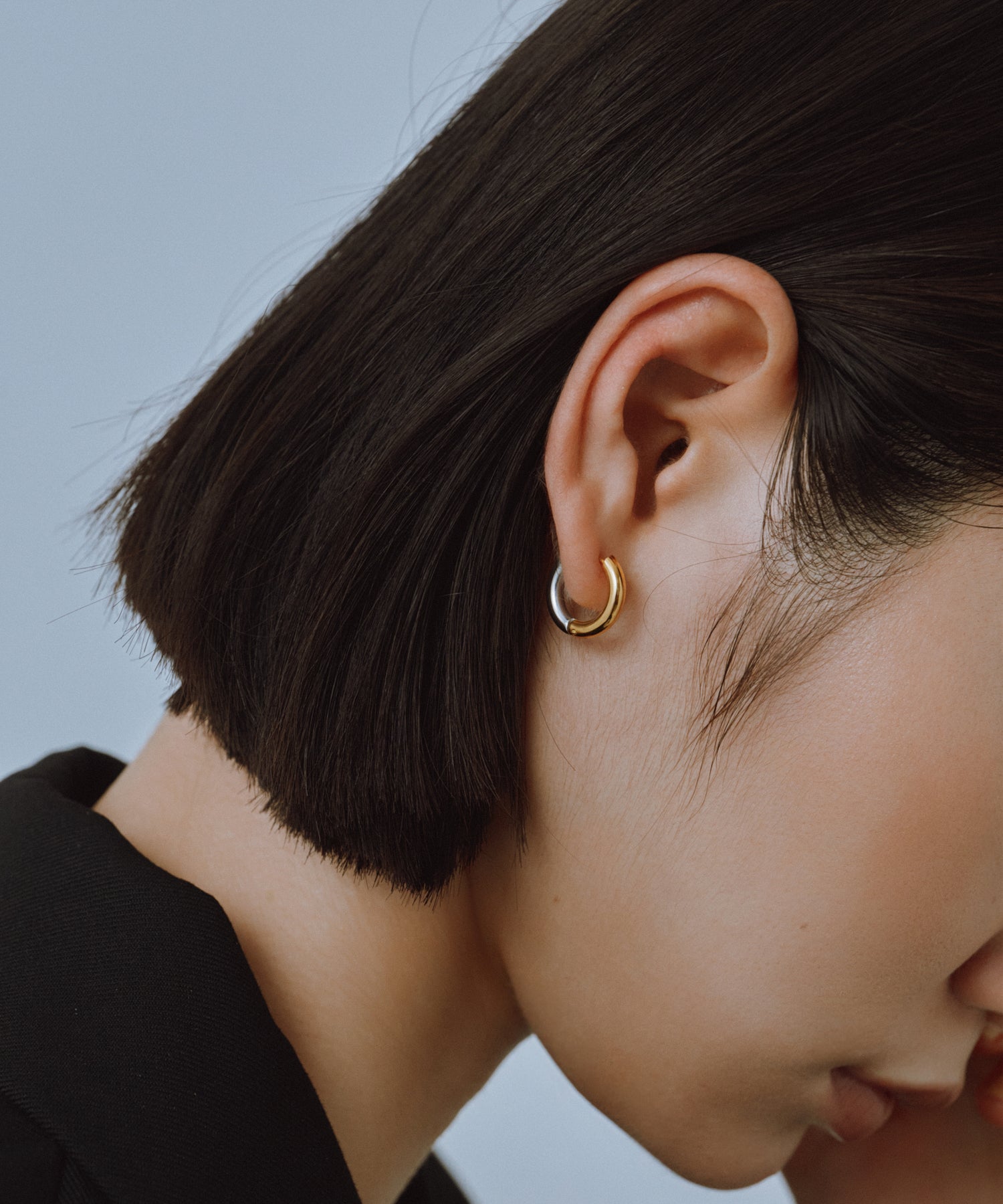 Bicolor Hinged Hoop Pierce［Stainless］ | 大人のピアス通販ショップ