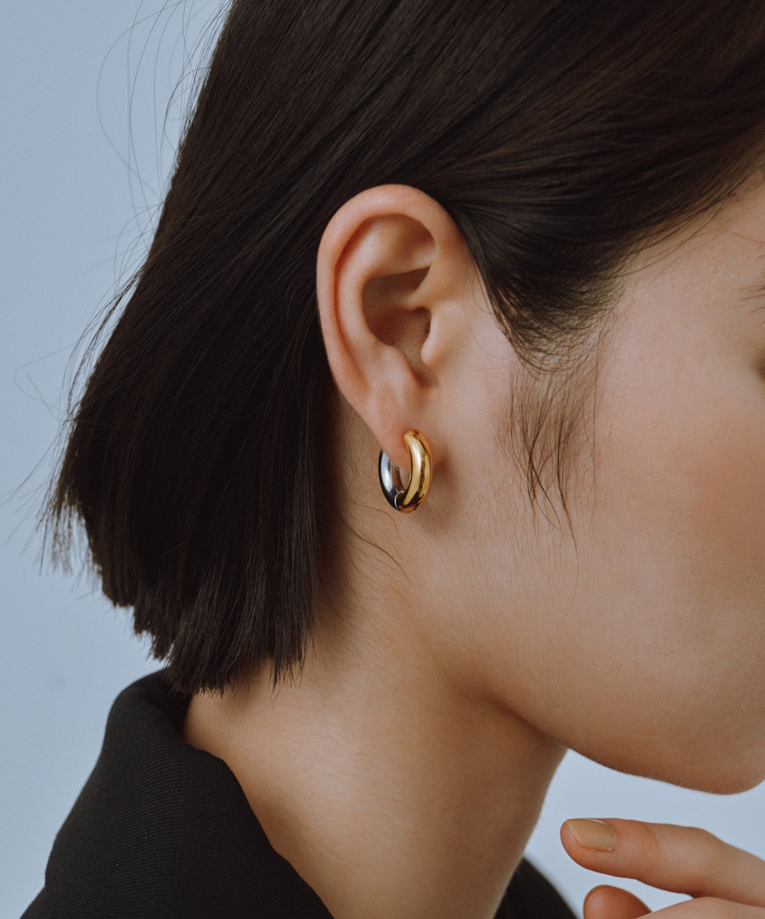 n42 ピアス Bicolor Hinged Hoop Pierce［Stainless］ | 大人のピアス通販ショップ