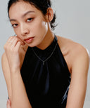 CZ Bar Necklace［Silver925］