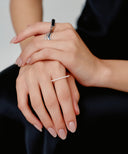 CZ Bar Ring［Silver925］