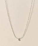 CZ Drop Necklace［Silver925］