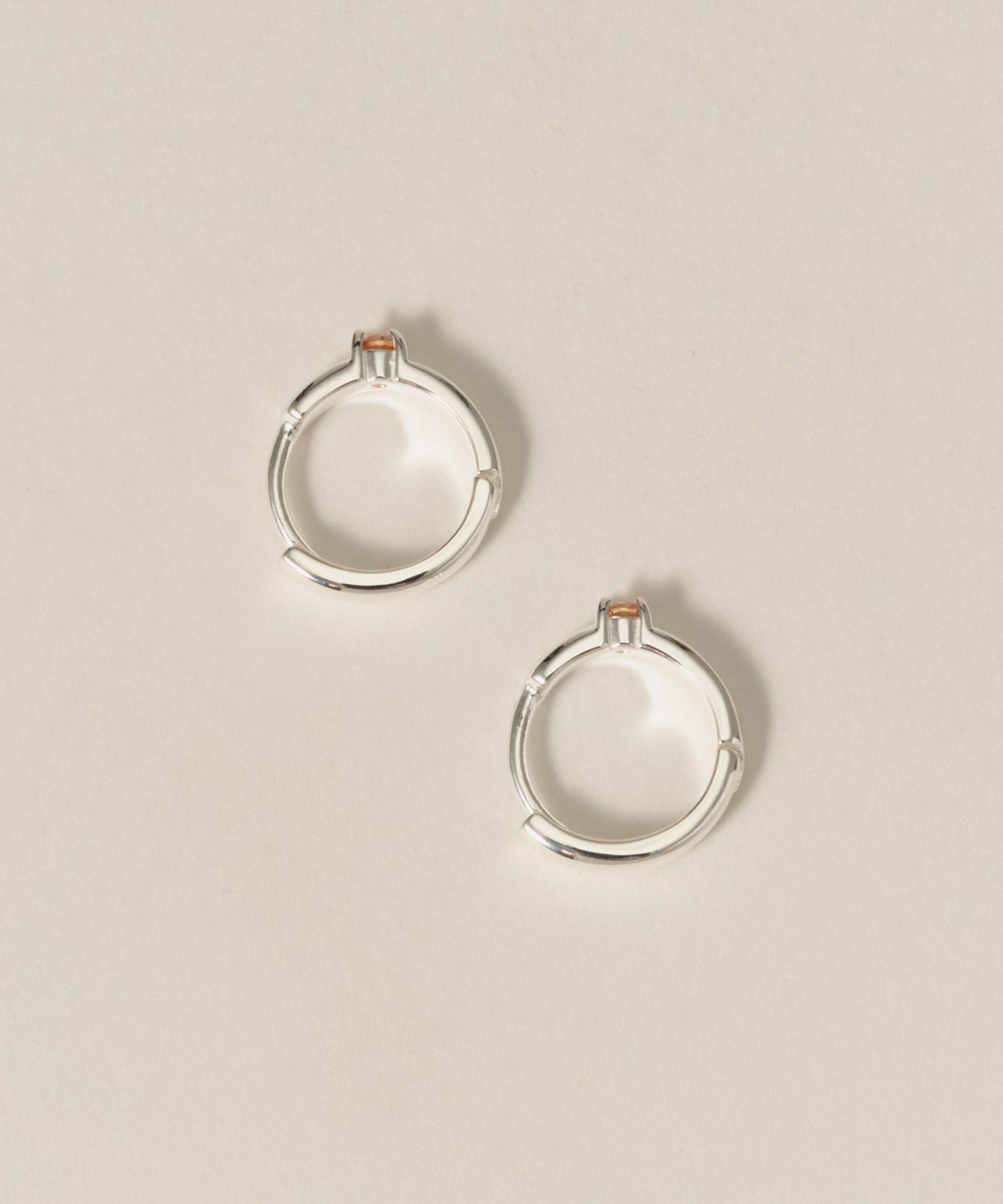 アクセサリー vintage hoop design pierce silver 925 CZ Hinged Hoop Pierce［Silver925］ | 大人のためのピアス通販