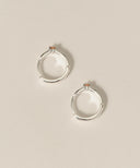 CZ Hinged Hoop Pierce［Silver925］