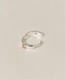 CZ Hinged Hoop Pierce［Silver925］