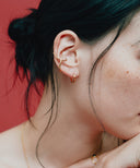 CZ Hinged Hoop Pierce［Silver925］