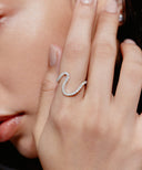 CZ Sway Ring［Silver925］