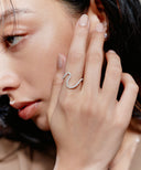 CZ Sway Ring［Silver925］