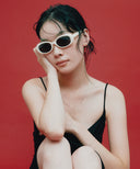 【Casey】オーバルサングラス