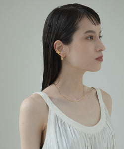 Snake Chain Necklace & Compact Oval Pierce
