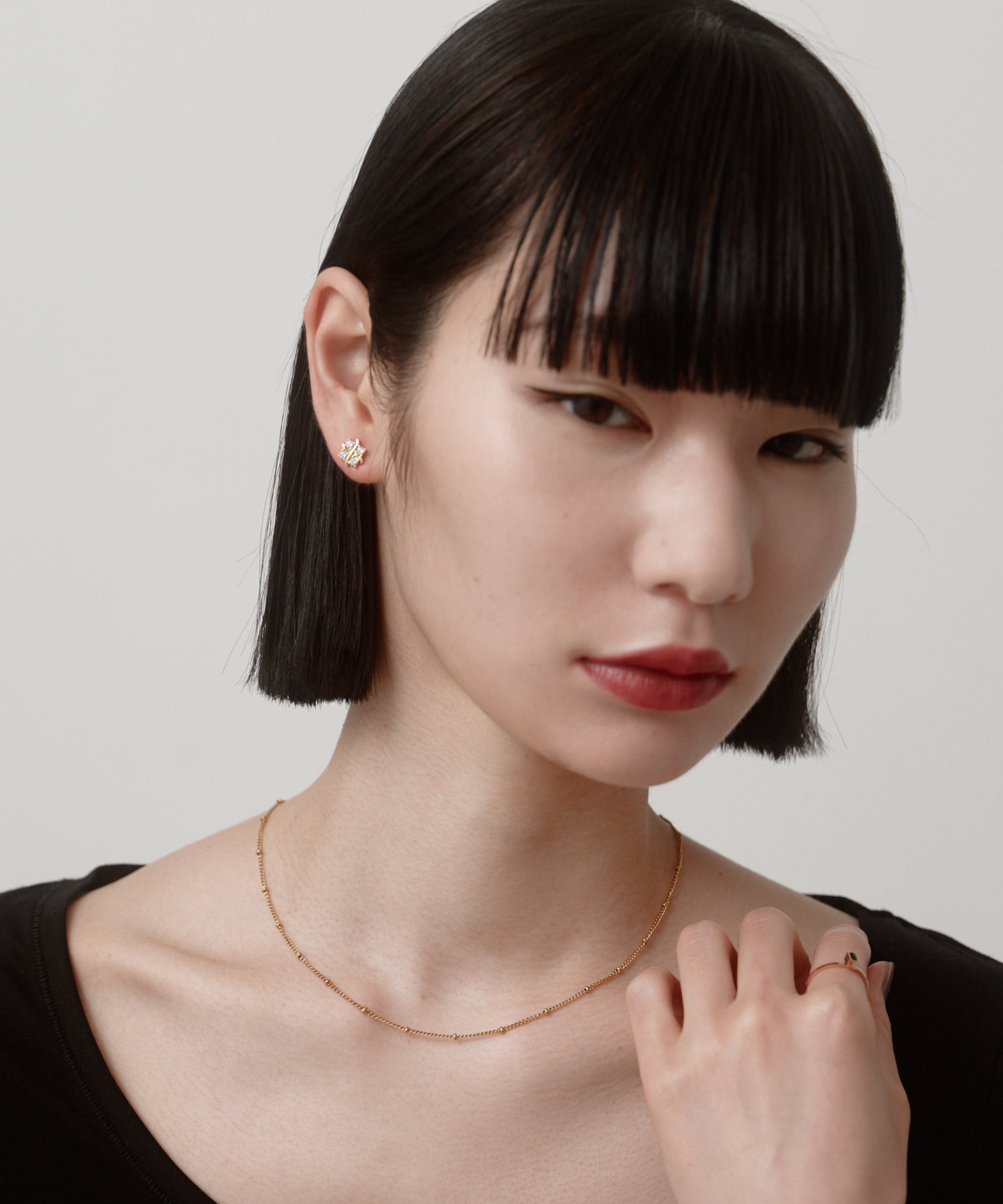 Cross CZ Pierce | 大人のための毎日使えるピアス通販ショップ