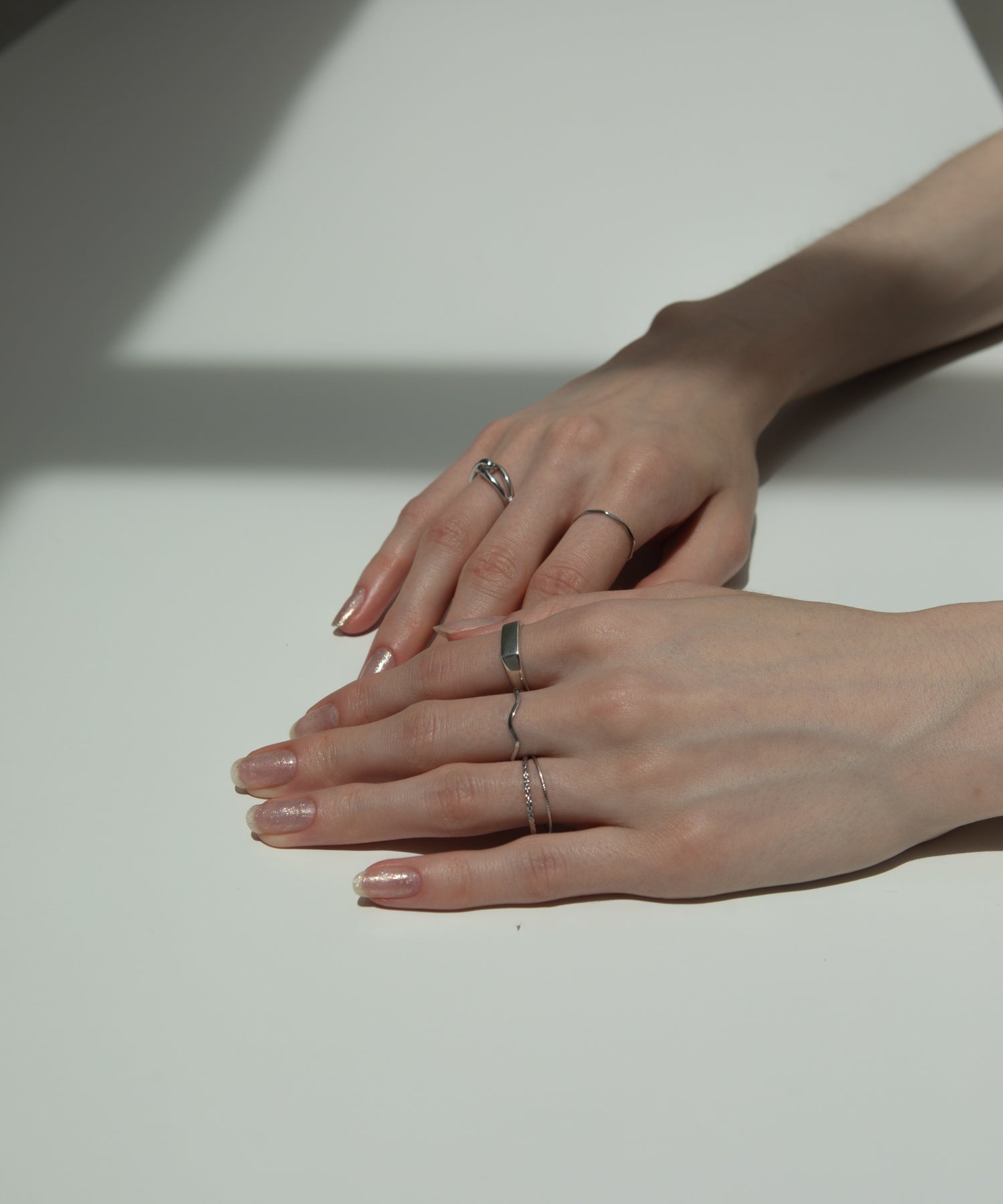 Deformed Narrow Rings 5 set | 大人のための毎日使えるリング通販