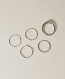 Deformed Narrow Rings 5 ​​set