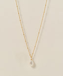 Drop Pearl Necklace［Silver925］