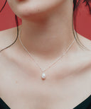 Drop Pearl Necklace［Silver925］