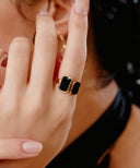 Dual Stone Ring［Stainless］