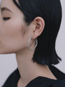 Dual Line Hoop Pierce［Stainless］