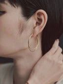 Dual Line Hoop Pierce［Stainless］