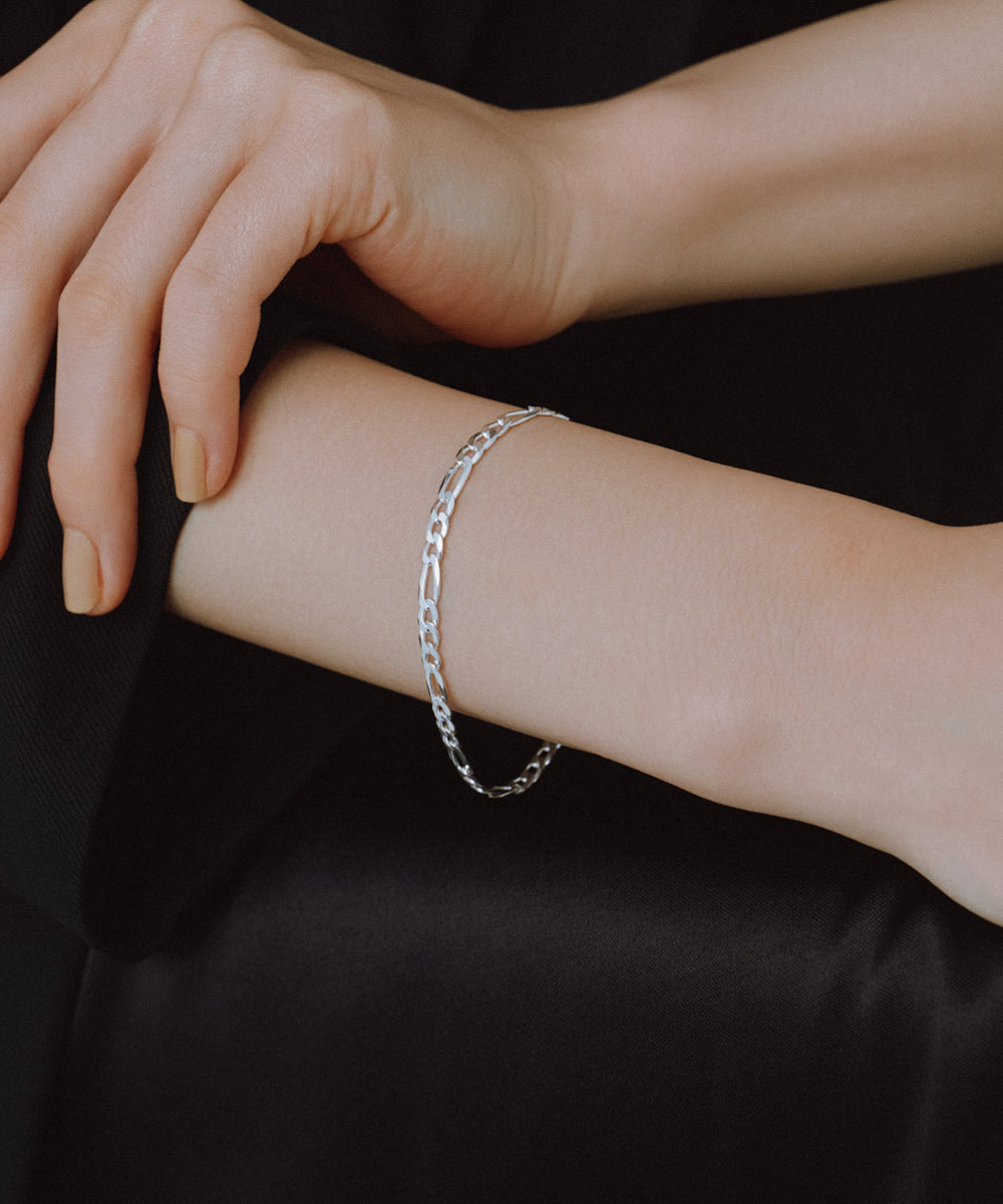Figaro Chain Bracelet［Silver925］ | 大人の毎日使えるブレスレット 