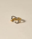 Flow Bicolor Ear Cuff［Stainless］