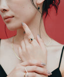 Gemstone Open Frame Ring［Silver925］