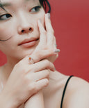 Gemstone Open Frame Ring［Silver925］