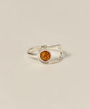 Gemstone Open Frame Ring［Silver925］