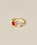 Gemstone Open Frame Ring［Silver925］